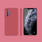 For OPPO Realme X2 / K5 Solid Color Imitation Liquid Silicone Straight Edge Dropproof Full Coverage Protective Case(Red) - 1