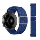 For Huami Amazfit Bip U Pro Adjustable Nylon Braided Elasticity Watch Band(Blue) - 1