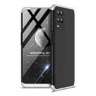 For OPPO A54 GKK Three Stage Splicing Full Coverage PC Case(Black Silver) - 1