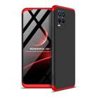 For OPPO Realme 8 /  Realme 8 Pro GKK Three Stage Splicing Full Coverage PC Case(Black Red) - 1