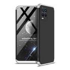 For OPPO Realme 8 /  Realme 8 Pro GKK Three Stage Splicing Full Coverage PC Case(Black Silver) - 1