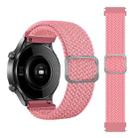 For Samsung Galaxy Watch Active2 40mm Adjustable Nylon Braided Elasticity Watch Band(Pink) - 1