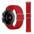 For Samsung Galaxy Watch 42mm Adjustable Nylon Braided Elasticity Watch Band(Red) - 1