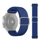 For Samsung Galaxy Watch 42mm Adjustable Nylon Braided Elasticity Watch Band(Blue) - 1