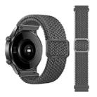 For Samsung Galaxy Watch 46mm Adjustable Nylon Braided Elasticity Watch Band(Grey) - 1