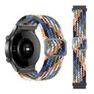 22mm Universal Adjustable Nylon Braided Elasticity Watch Band(Colorful Denim) - 1