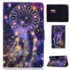 For Samsung Galaxy Tab A7 Lite 8.7 (2021) T220 Voltage Texture Coloured Drawing Horizontal Flip Leather Case with Holder & Card Slot(Windbell) - 1