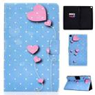 For Samsung Galaxy Tab A7 Lite 8.7 (2021) T220 Voltage Texture Coloured Drawing Horizontal Flip Leather Case with Holder & Card Slot(Love Balloons) - 1