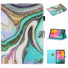 For Samsung Galaxy Tab A7 Lite 8.7 (2021) T220 Coloured Drawing Stitching Horizontal Flip Leather Case with Holder & Card Slot(Colored Sand) - 1