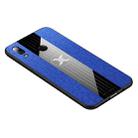 For Huawei nova 3e XINLI Stitching Cloth Textue Shockproof TPU Protective Case(Blue) - 1