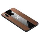 For Huawei nova 4e XINLI Stitching Cloth Textue Shockproof TPU Protective Case(Brown) - 1