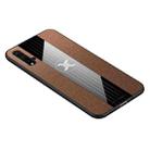 For Huawei nova 5 XINLI Stitching Cloth Textue Shockproof TPU Protective Case(Brown) - 1