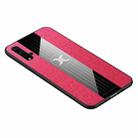 For Huawei nova 5 XINLI Stitching Cloth Textue Shockproof TPU Protective Case(Red) - 1