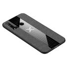 For Huawei nova 5i XINLI Stitching Cloth Textue Shockproof TPU Protective Case(Grey) - 1