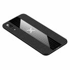 For Huawei P20 XINLI Stitching Cloth Textue Shockproof TPU Protective Case(Black) - 1