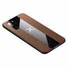 For Huawei P30 Pro XINLI Stitching Cloth Textue Shockproof TPU Protective Case(Brown) - 1