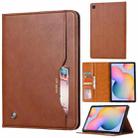 For Samsung Galaxy A7 Lite T220 / T225 Knead Skin Texture Horizontal Flip Leather Case with Photo Frame & Holder & Card Slots & Wallet(Brown) - 1