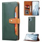 For Xiaomi Mi 11 Lite Calf Texture Double Fold Clasp Horizontal Flip Leather Case with Photo Frame & Holder & Card Slots & Wallet(Green) - 1