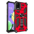 For LG K53 Shockproof TPU + PC Magnetic Protective Case with Holder(Red) - 1