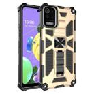 For LG K53 Shockproof TPU + PC Magnetic Protective Case with Holder(Gold) - 1