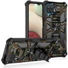 For Samsung Galaxy A42 Camouflage Armor Shockproof TPU + PC Magnetic Protective Case with Holder(Army Green) - 1