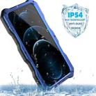 For iPhone 12 Pro Max Aluminum Alloy + Silicone Anti-dust Full Body Protection with Holder(Blue) - 4