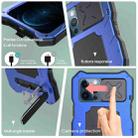 For iPhone 12 Pro Max Aluminum Alloy + Silicone Anti-dust Full Body Protection with Holder(Blue) - 8