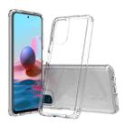 For Xiaomi Redmi Note 10 Shockproof Scratchproof TPU + Acrylic Protective Case(Transparent) - 1