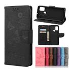 For Motorola Moto G30 Butterflies Embossing Horizontal Flip Leather Case with Holder & Card Slots & Wallet(Black) - 1