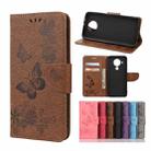 For Nokia 5.4 Butterflies Embossing Horizontal Flip Leather Case with Holder & Card Slots & Wallet(Brown) - 1