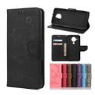 For Nokia 5.4 Butterflies Embossing Horizontal Flip Leather Case with Holder & Card Slots & Wallet(Black) - 1