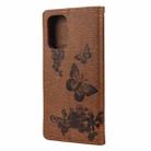 For Xiaomi Poco F3 Butterflies Embossing Horizontal Flip Leather Case with Holder & Card Slots & Wallet(Brown) - 3