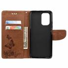 For Xiaomi Poco F3 Butterflies Embossing Horizontal Flip Leather Case with Holder & Card Slots & Wallet(Brown) - 4