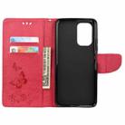 For Xiaomi Poco F3 Butterflies Embossing Horizontal Flip Leather Case with Holder & Card Slots & Wallet(Red) - 4