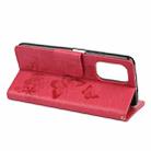 For Xiaomi Poco F3 Butterflies Embossing Horizontal Flip Leather Case with Holder & Card Slots & Wallet(Red) - 6