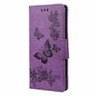 For Xiaomi Poco F3 Butterflies Embossing Horizontal Flip Leather Case with Holder & Card Slots & Wallet(Purple) - 2