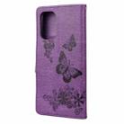 For Xiaomi Poco F3 Butterflies Embossing Horizontal Flip Leather Case with Holder & Card Slots & Wallet(Purple) - 3