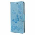 For Xiaomi Poco F3 Butterflies Embossing Horizontal Flip Leather Case with Holder & Card Slots & Wallet(Blue) - 2