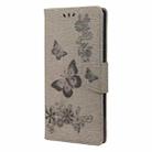 For Xiaomi Poco F3 Butterflies Embossing Horizontal Flip Leather Case with Holder & Card Slots & Wallet(Grey) - 2
