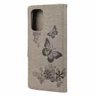 For Xiaomi Poco F3 Butterflies Embossing Horizontal Flip Leather Case with Holder & Card Slots & Wallet(Grey) - 3