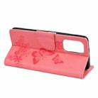 For Xiaomi Poco F3 Butterflies Embossing Horizontal Flip Leather Case with Holder & Card Slots & Wallet(Pink)) - 6