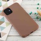 For iPhone 11 Candy Color TPU Case(Brown) - 1