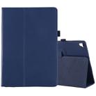 Litchi Texture Horizontal Flip Leather Case with Holder For iPad 10.5 / iPad 10.2 2021 / 2020 / 2019(Blue) - 1