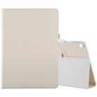 Litchi Texture Horizontal Flip Leather Case with Holder For iPad 10.5 / iPad 10.2 2021 / 2020 / 2019(White) - 1