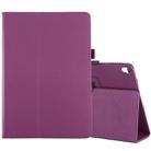 Litchi Texture Horizontal Flip Leather Case with Holder For iPad 10.5 / iPad 10.2 2021 / 2020 / 2019(Purple) - 1