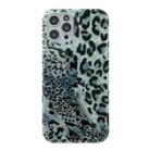 For iPhone 12 mini TPU Shock-proof Protective Case (Green Leopard Shell Pattern) - 1