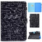 For iPad 10.2 2021 / 2020 / 2019 Colored Drawing Horizontal Flip Leather Case with Holder & Card Slots & Pen Slot & Sleep / Wake-up Function(Equation) - 1