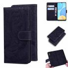 For OPPO A15 / A15S Tiger Embossing Pattern Horizontal Flip Leather Case with Holder & Card Slots & Wallet(Black) - 1