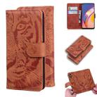 For OPPO Reno5 F Tiger Embossing Pattern Horizontal Flip Leather Case with Holder & Card Slots & Wallet(Brown) - 1