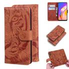 For OPPO A94 5G / F19 Pro Plus 5G Tiger Embossing Pattern Horizontal Flip Leather Case with Holder & Card Slots & Wallet(Brown) - 1
